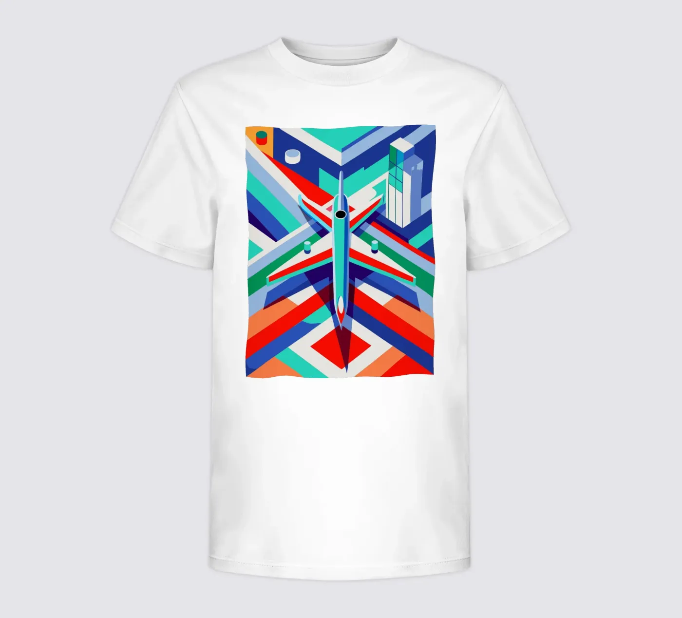 plane vector t-shirt bambini da Elfath