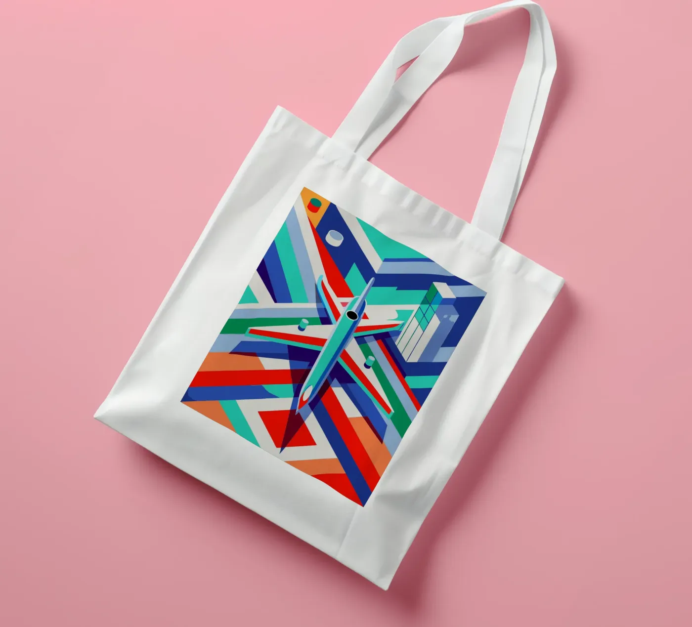 plane vector tote bag by Elfath