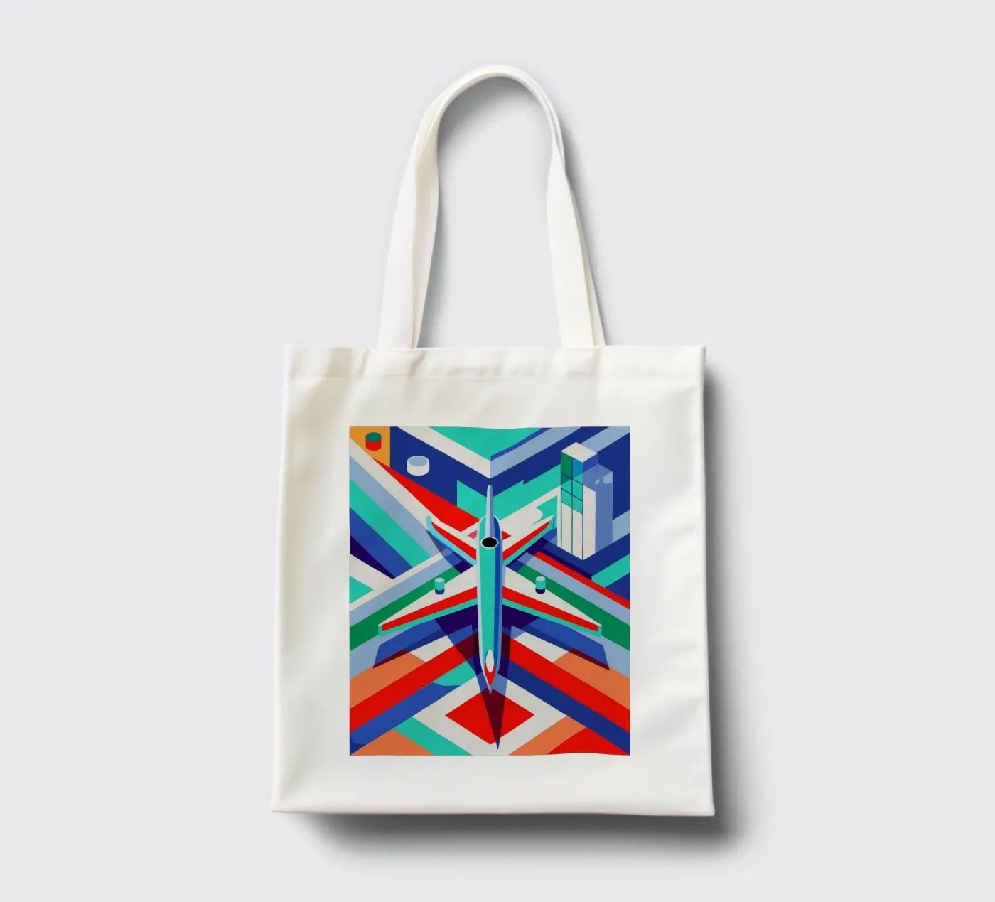 plane vector tote bag by Elfath
