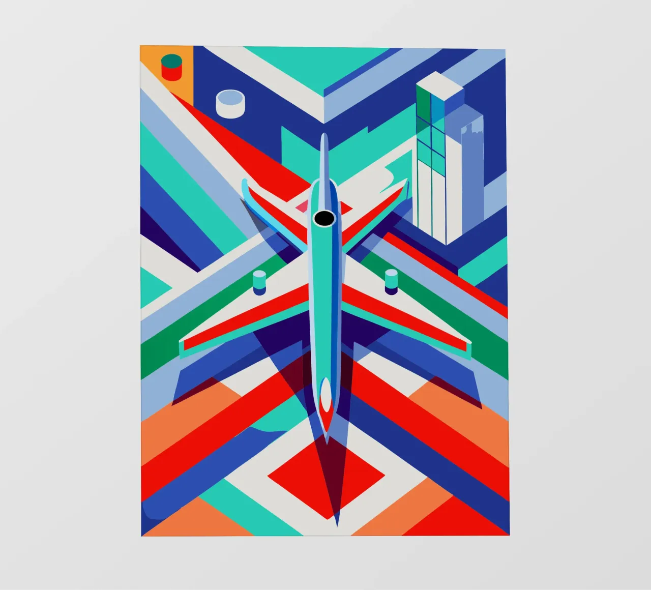 plane vector fotobehang van Elfath