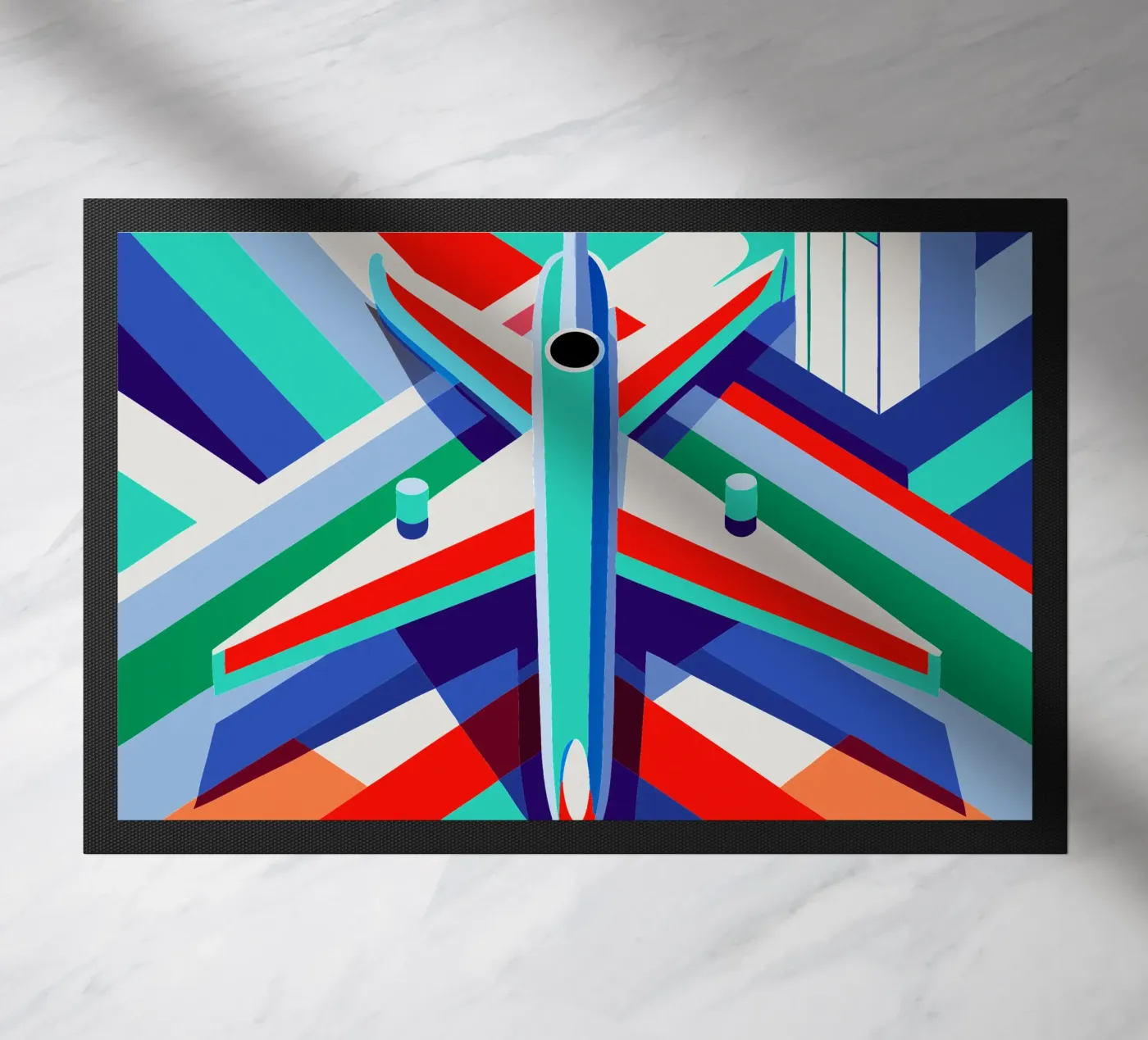 plane vector doormat by Elfath