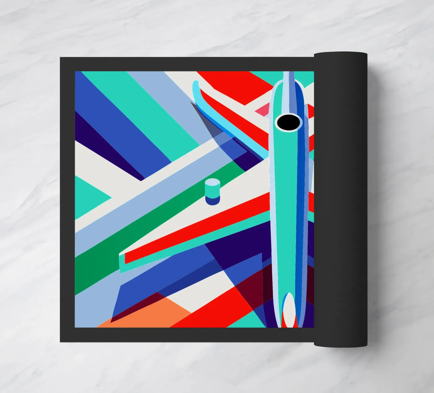 plane vector doormat by Elfath