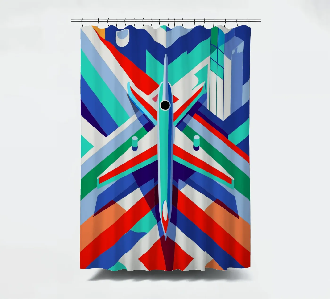 vlakvector douchegordijn van Elfath