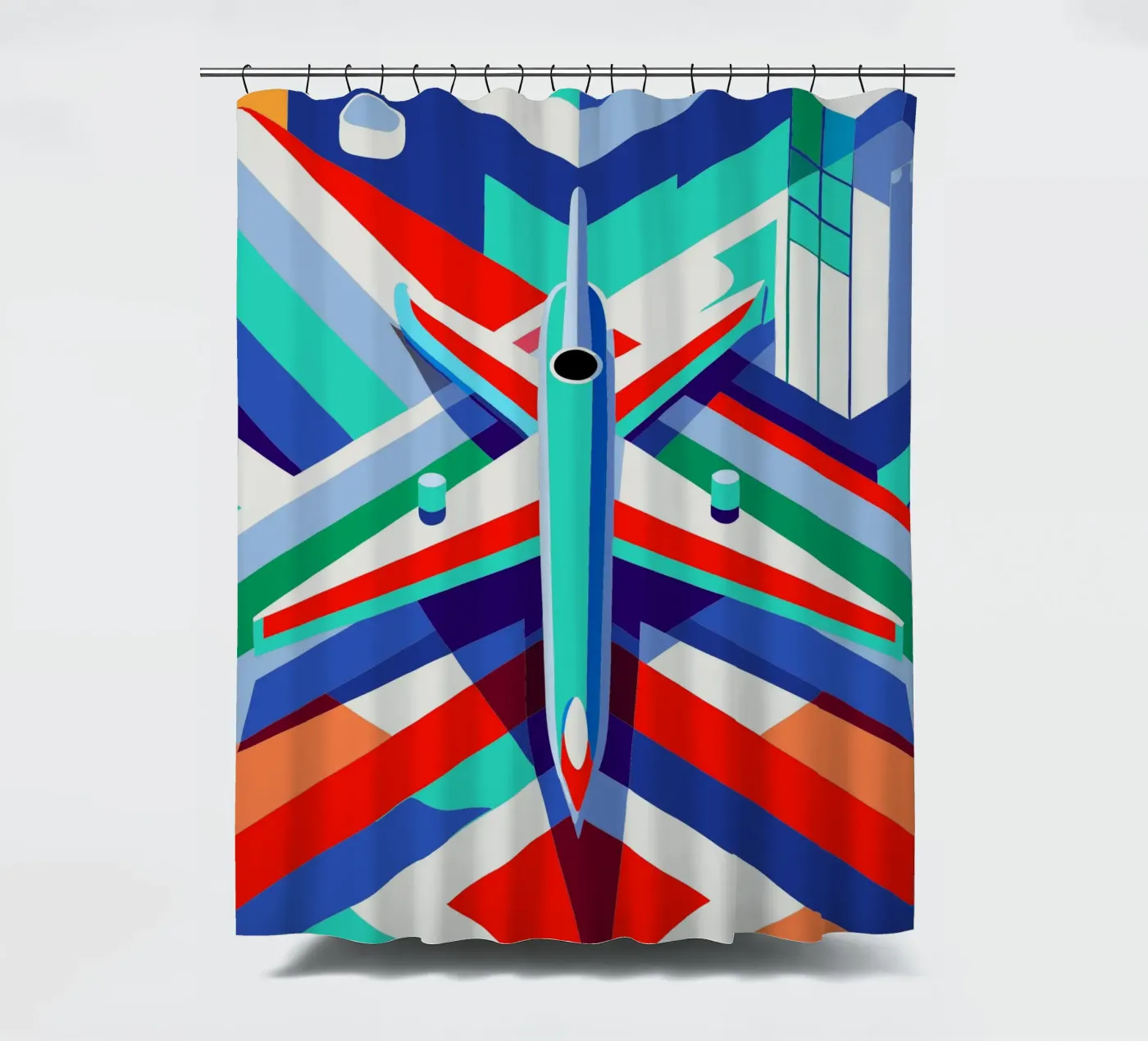 vlakvector douchegordijn van Elfath