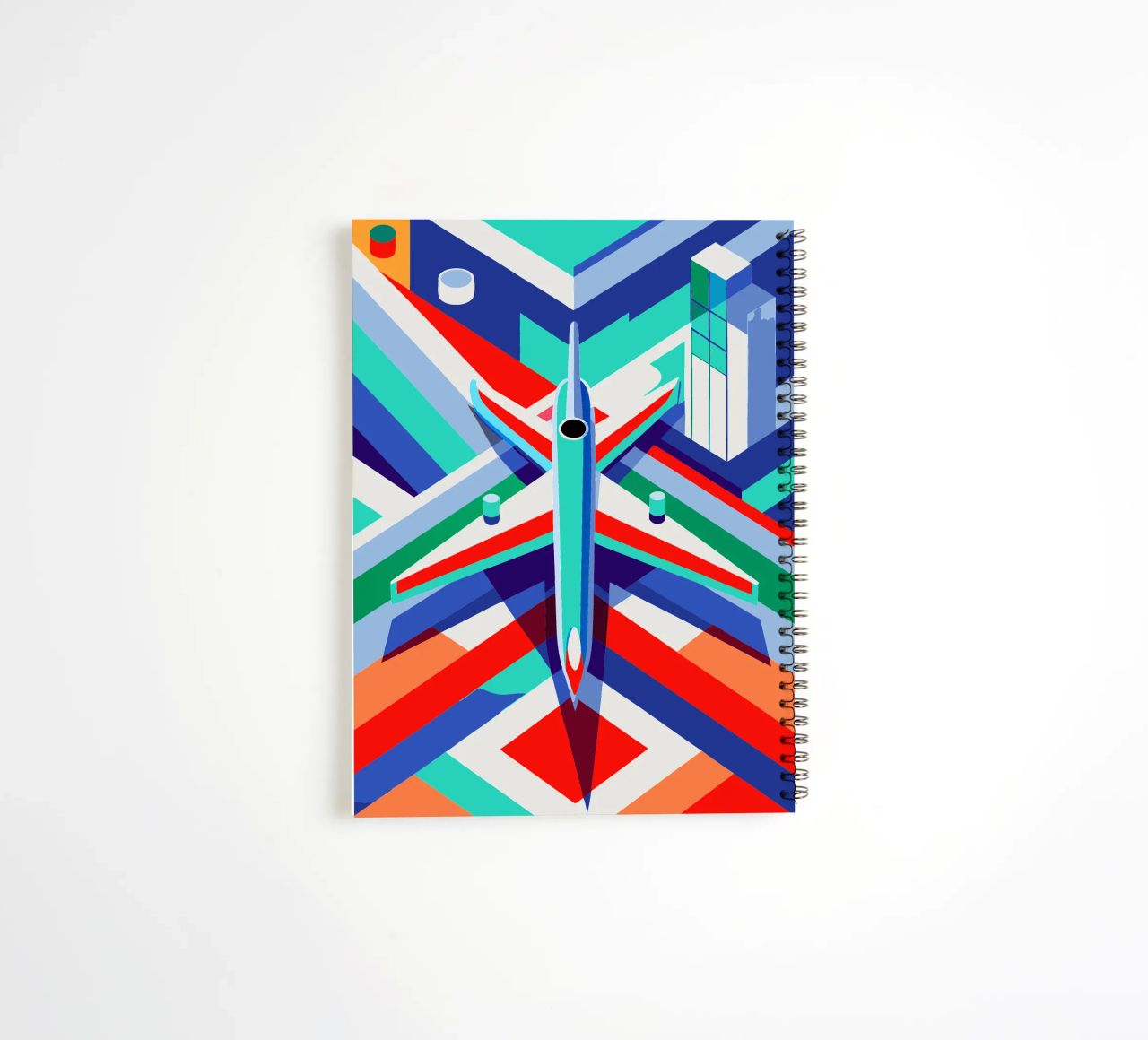 plane vector spiral notebook by Elfath