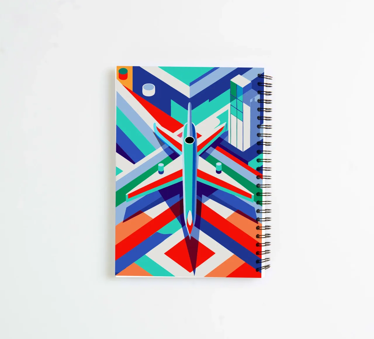 plane vector spiral notebook by Elfath