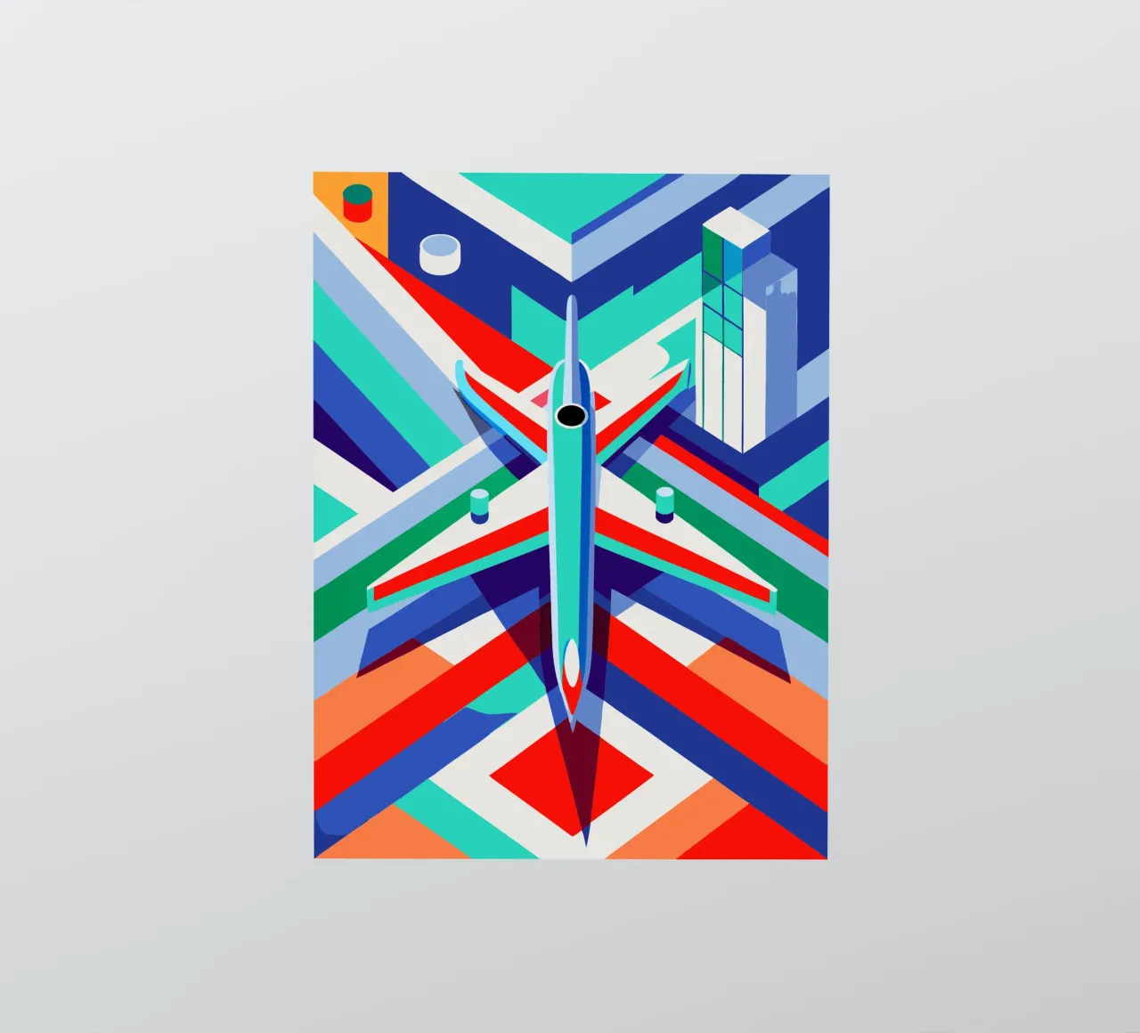 plane vector sticker by Elfath