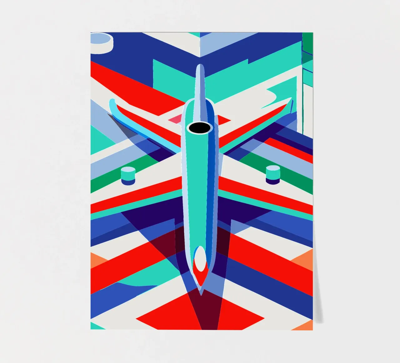 plane vector sticker sheet by Elfath