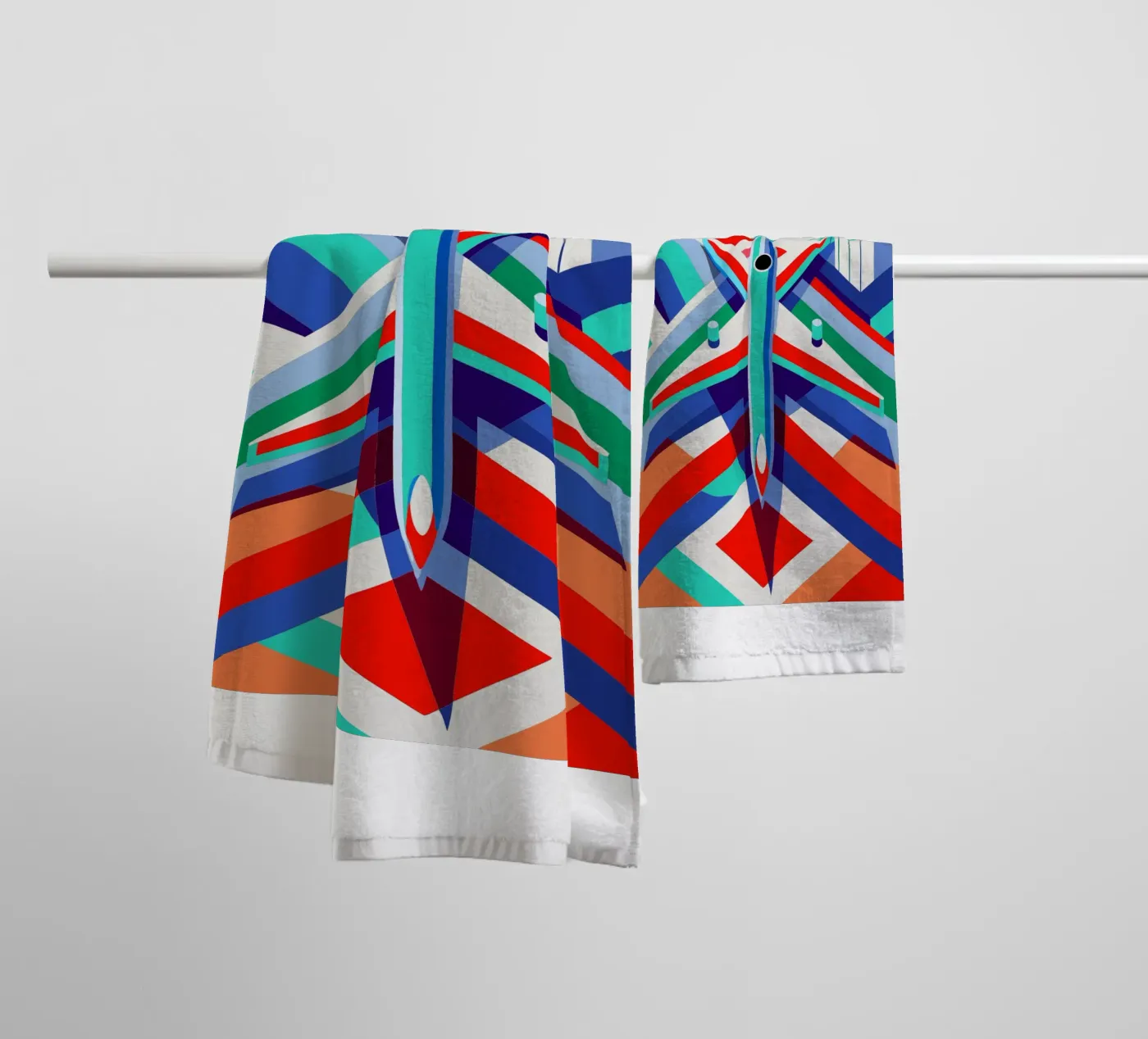 plane vector badhanddoek van Elfath