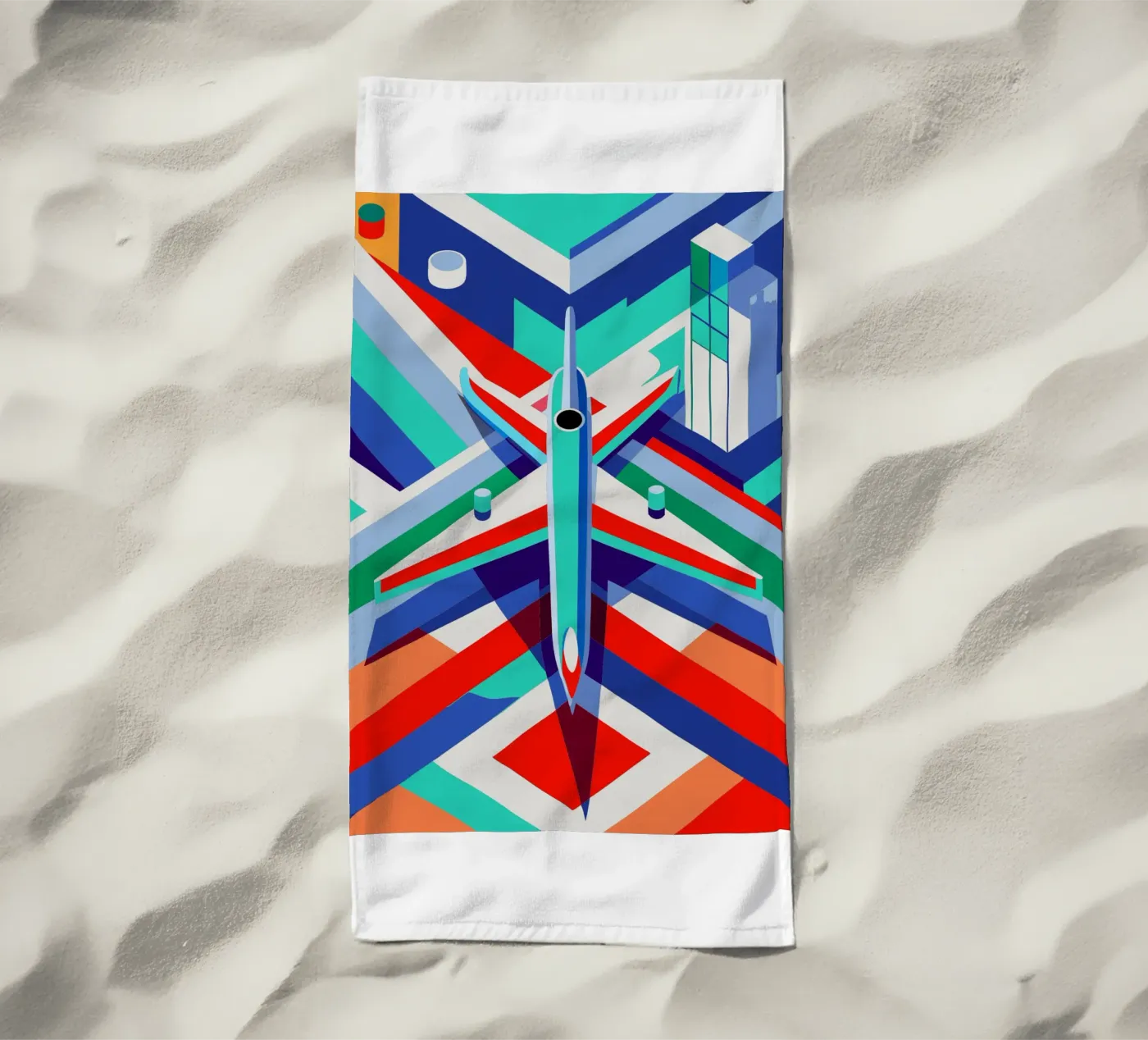 plane vector strandhanddoek van Elfath