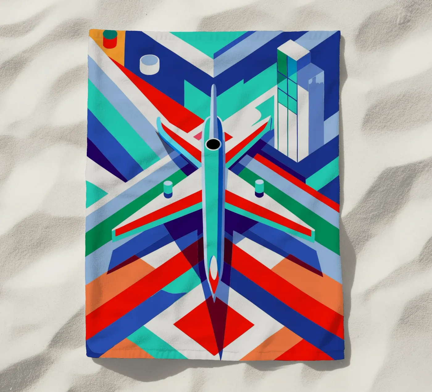 plane vector strandhanddoek van Elfath