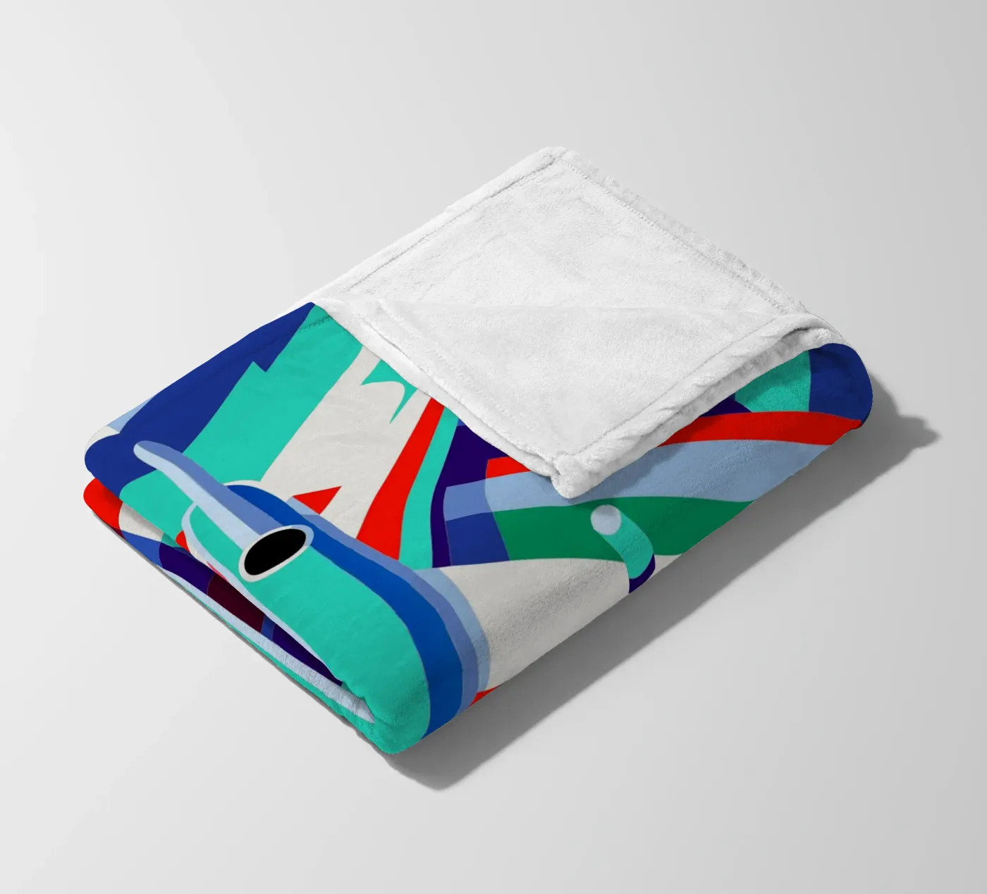 plane vector fleece blanket by Elfath