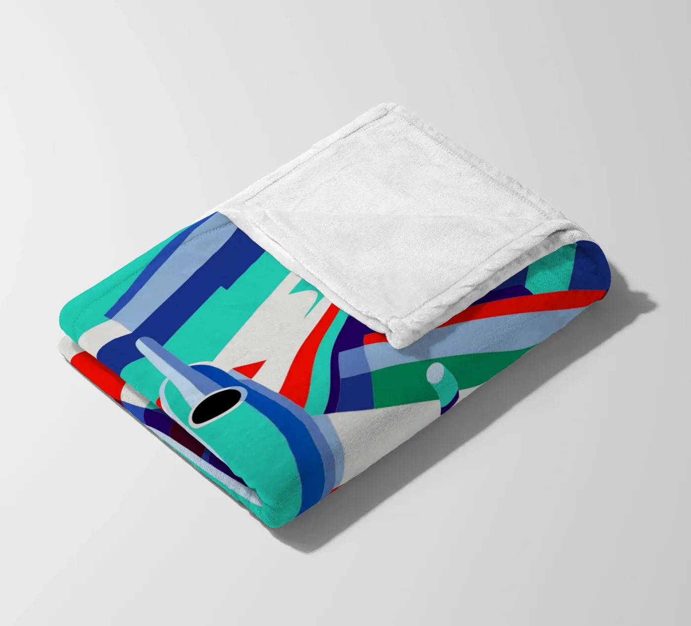 plane vector fleece blanket by Elfath