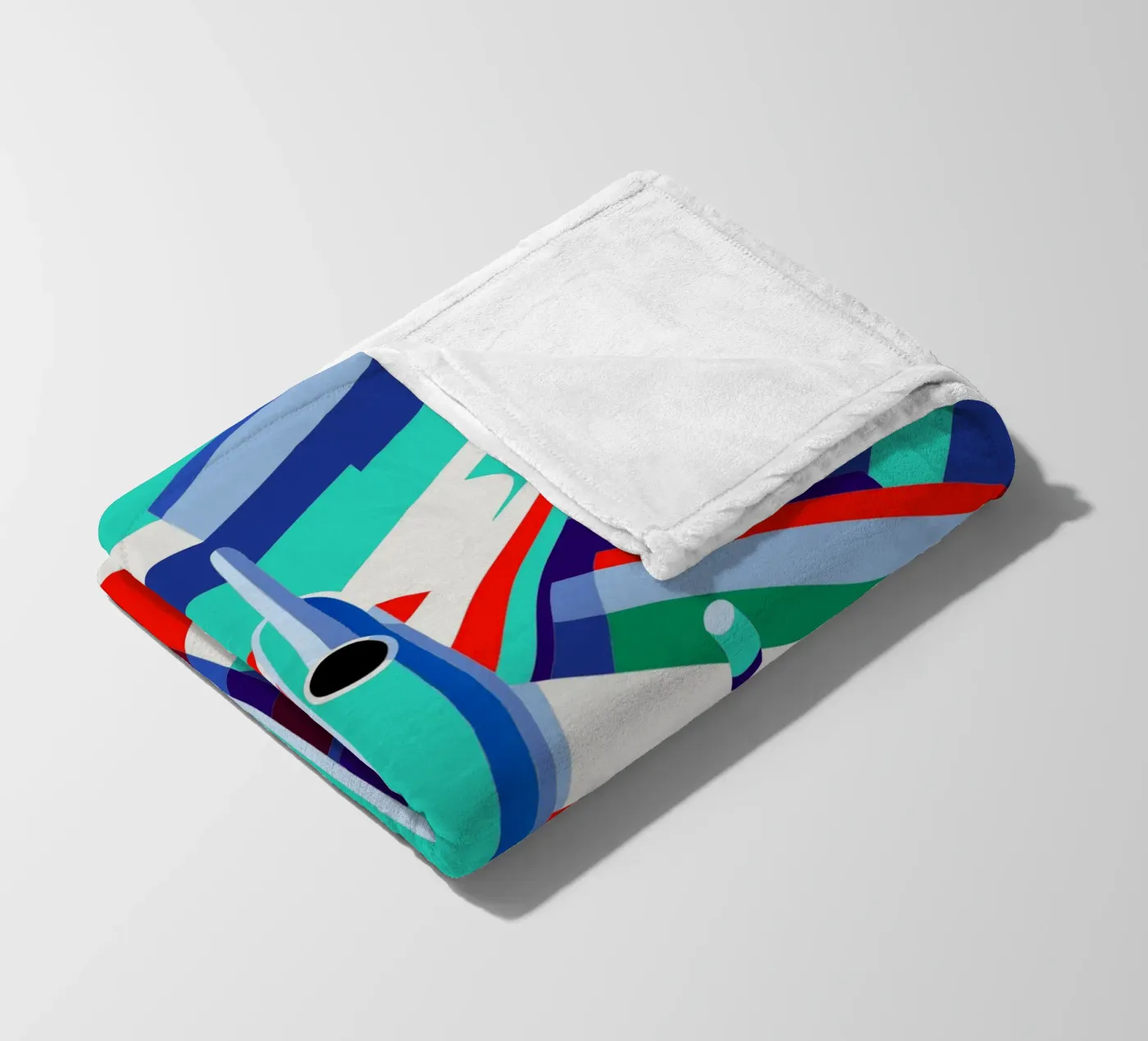 plane vector fleece blanket by Elfath