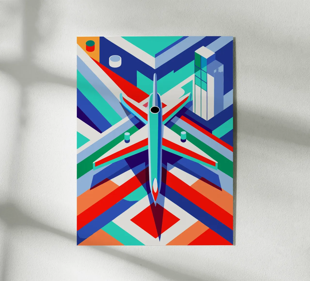 plane vector acryl van Elfath