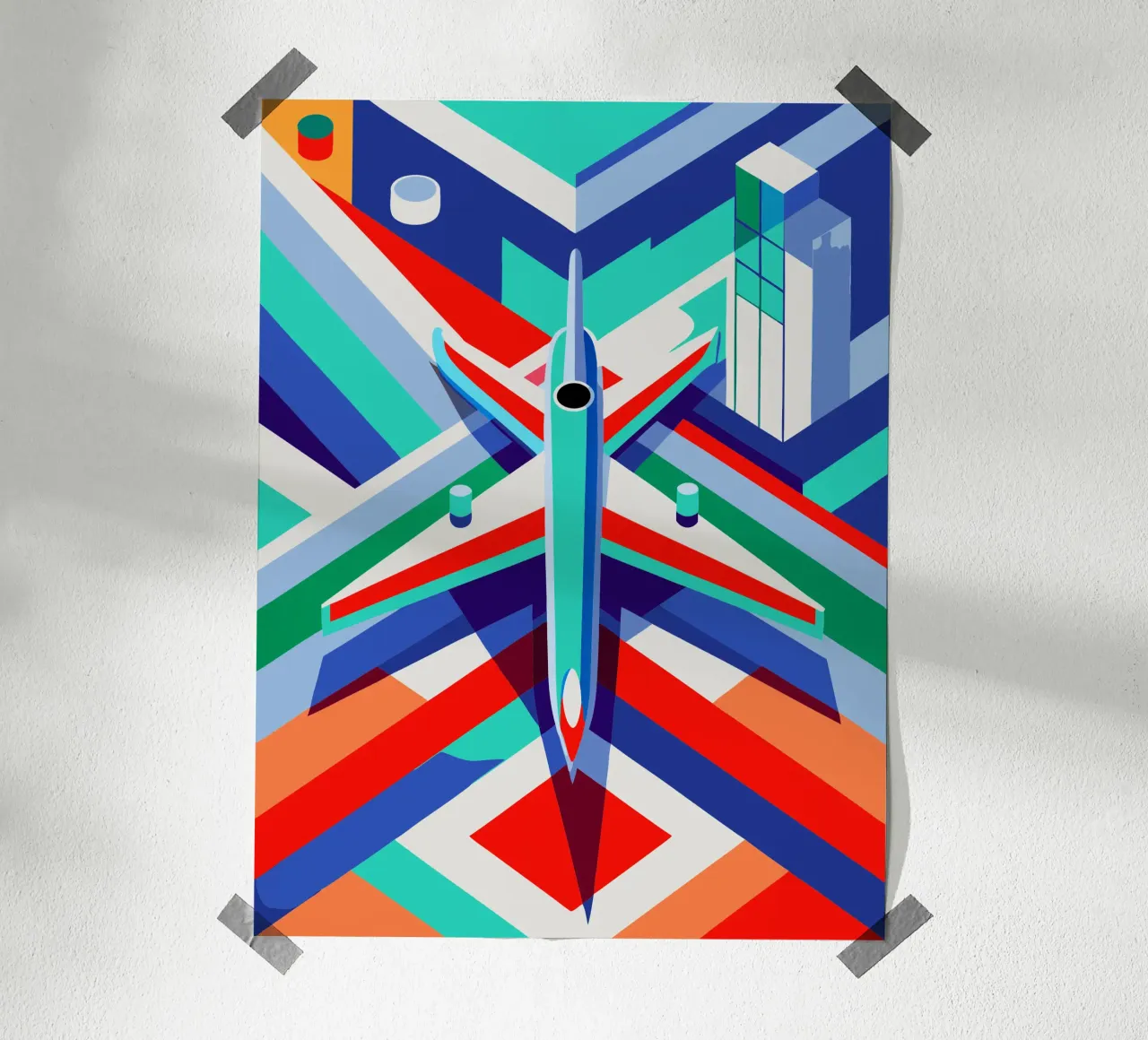 Flächenvektor Poster von Elfath