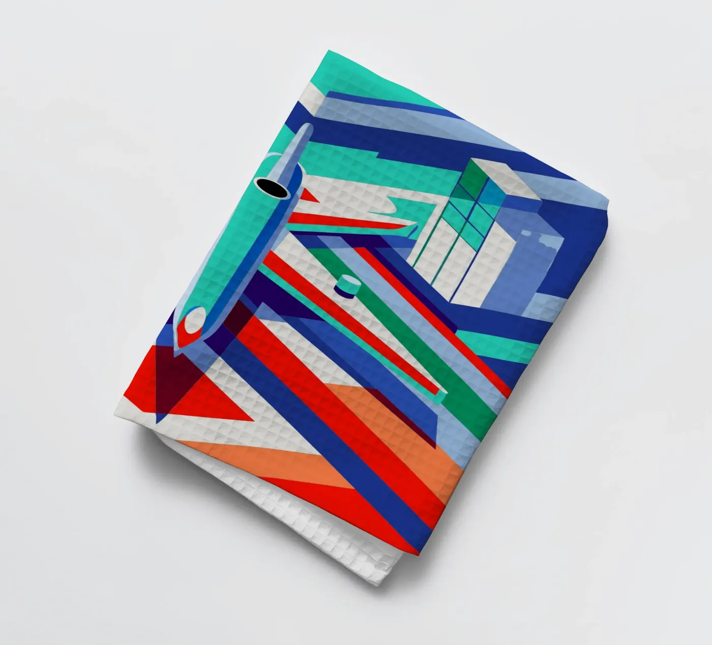 plane vector tea towel by Elfath