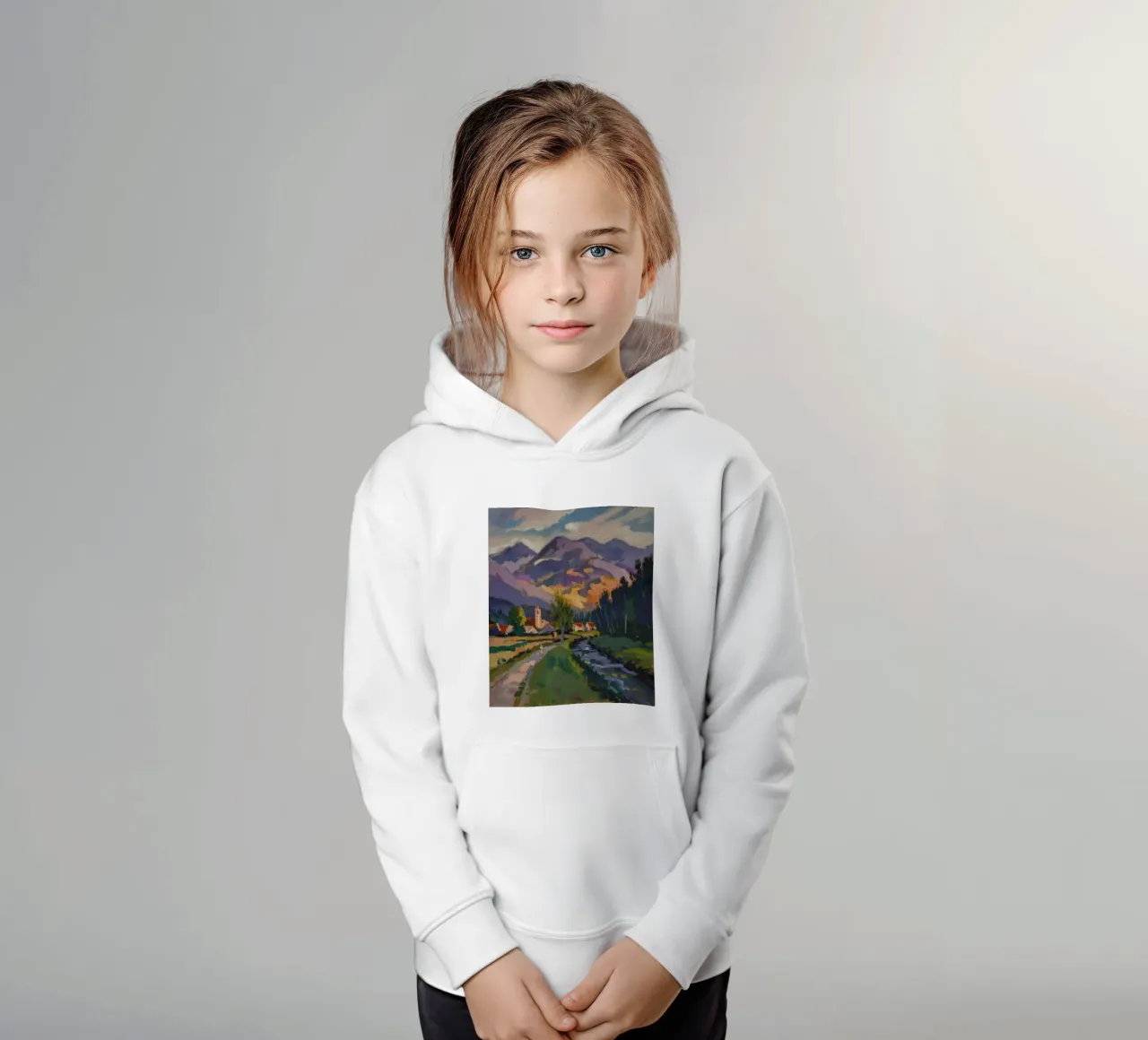Pastoraal Traject Kalmte kinder hoodie van Radiance Landscape