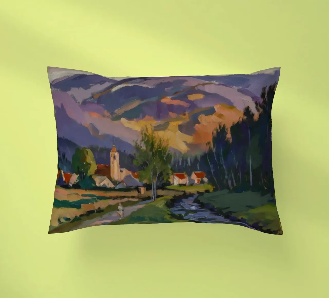 Pastoral Pathway Serenity decorative cushion by Radiance Landscape