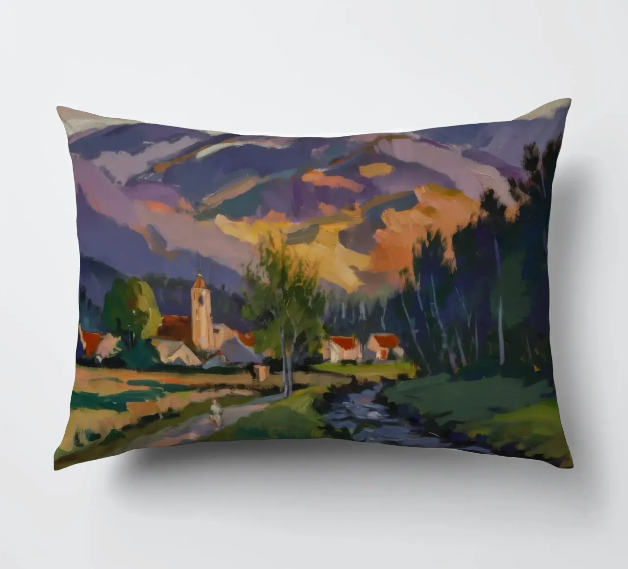 Pastoral Pathway Serenity decorative cushion by Radiance Landscape