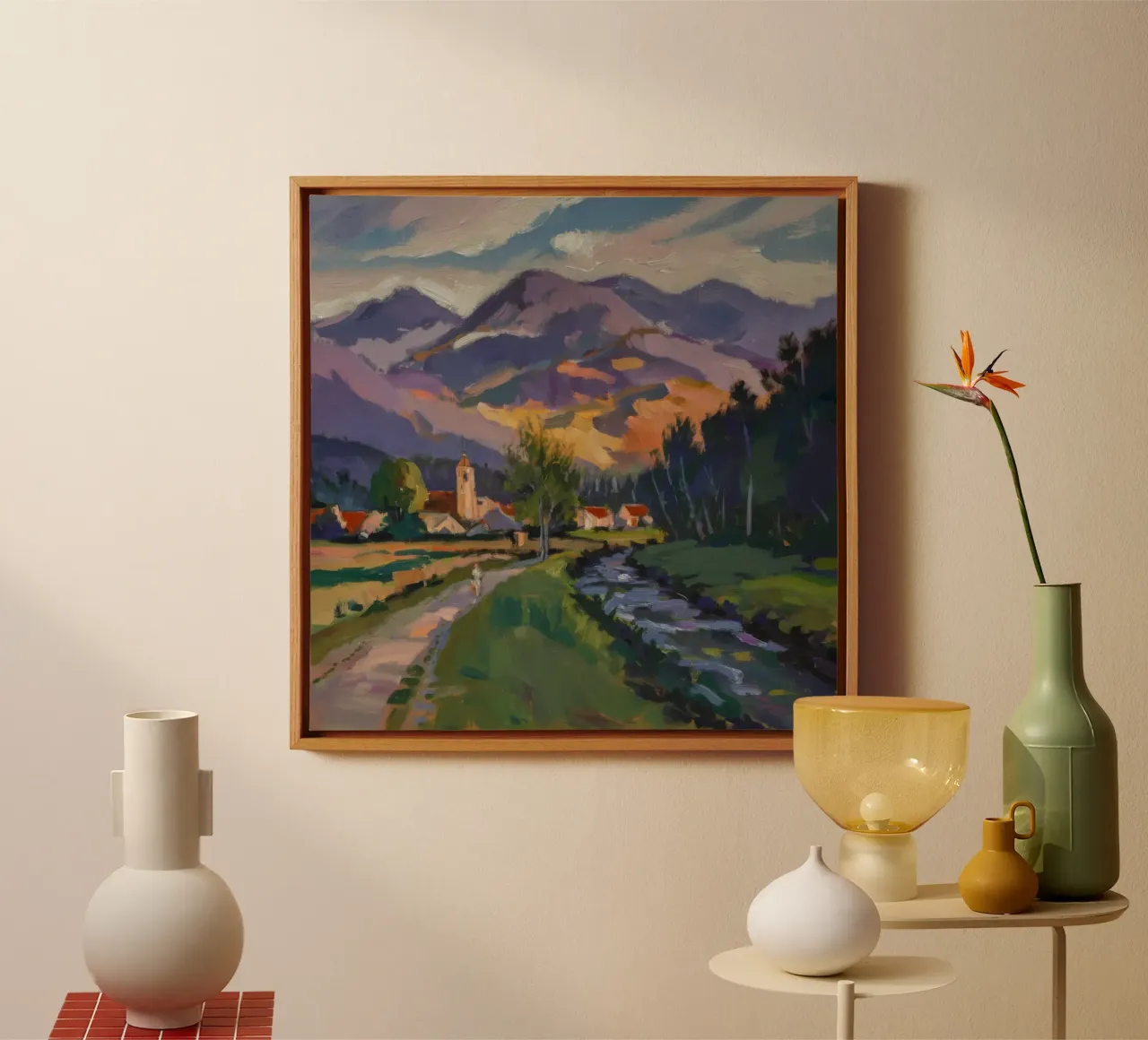 Pastoraal Traject Kalmte canvas van Radiance Landscape