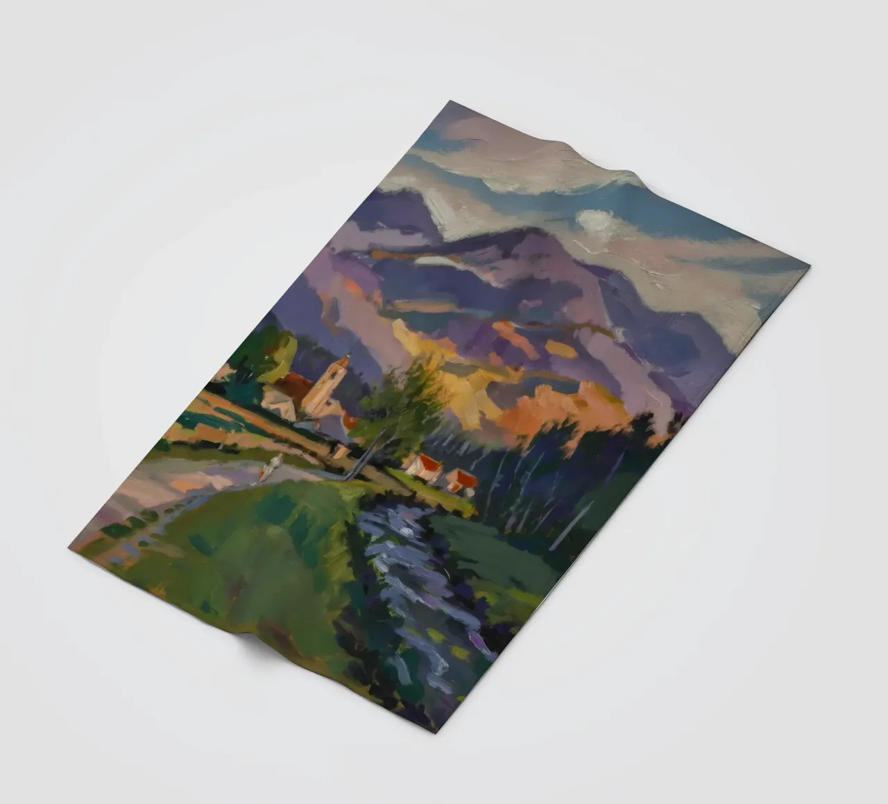 Pastoral Pathway Serenity fleece blanket by Radiance Landscape
