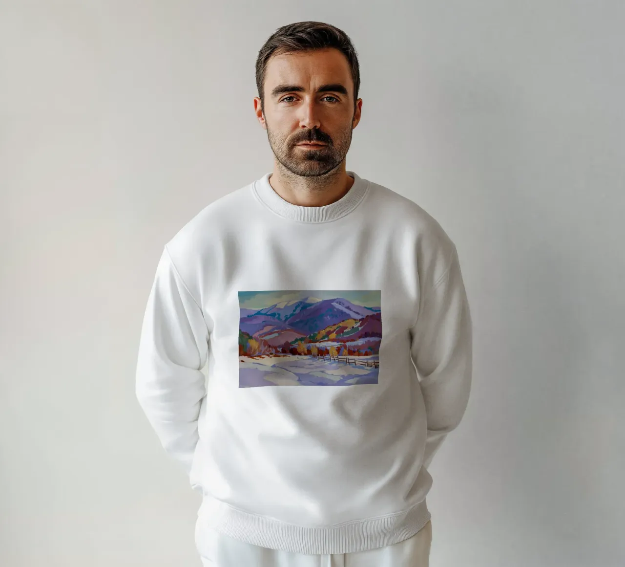 Frosty Mountain Trail sweatshirt by Celestial Harmony