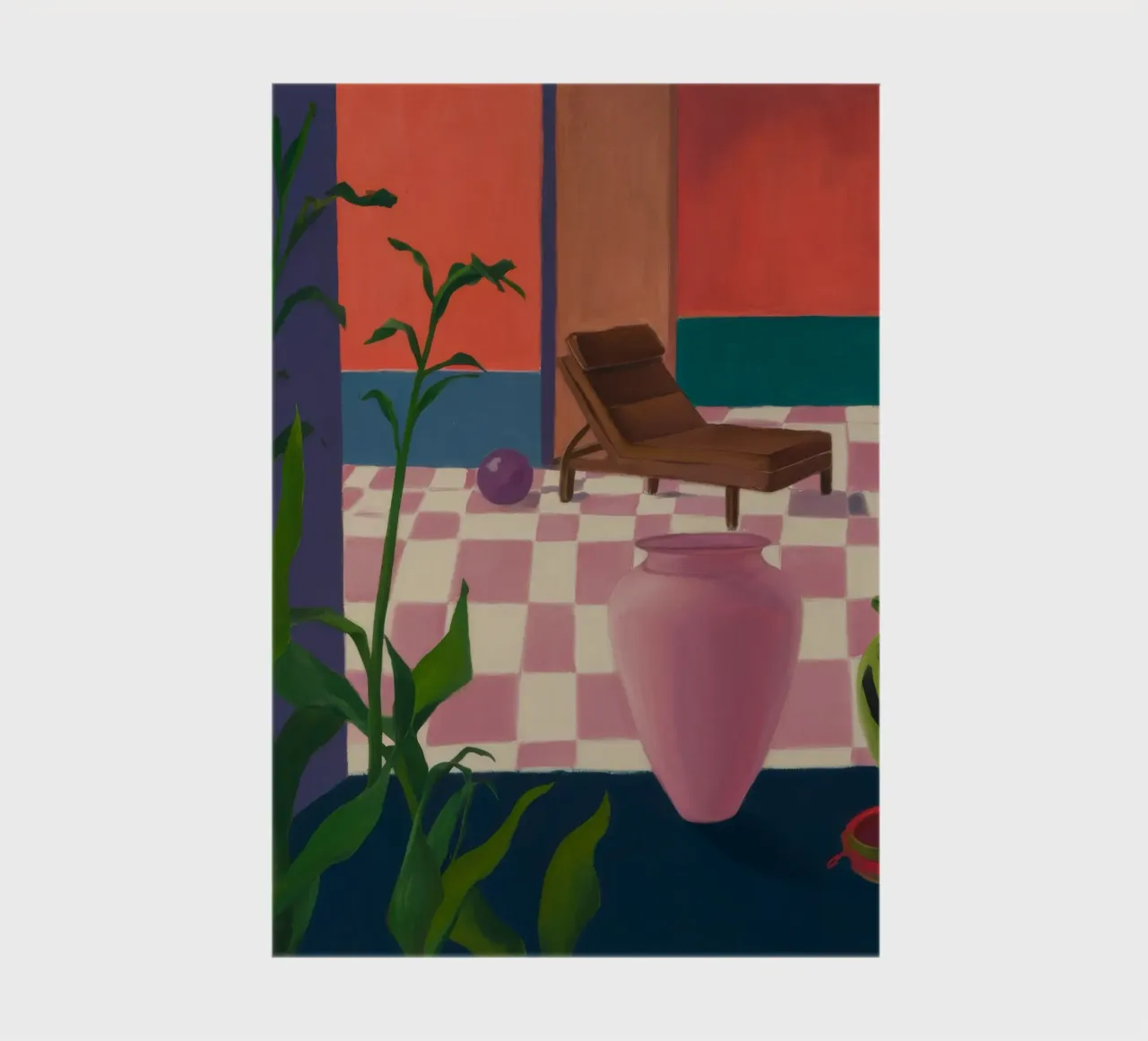 Checkered Sunlit Repose notebook by Opal Strokes