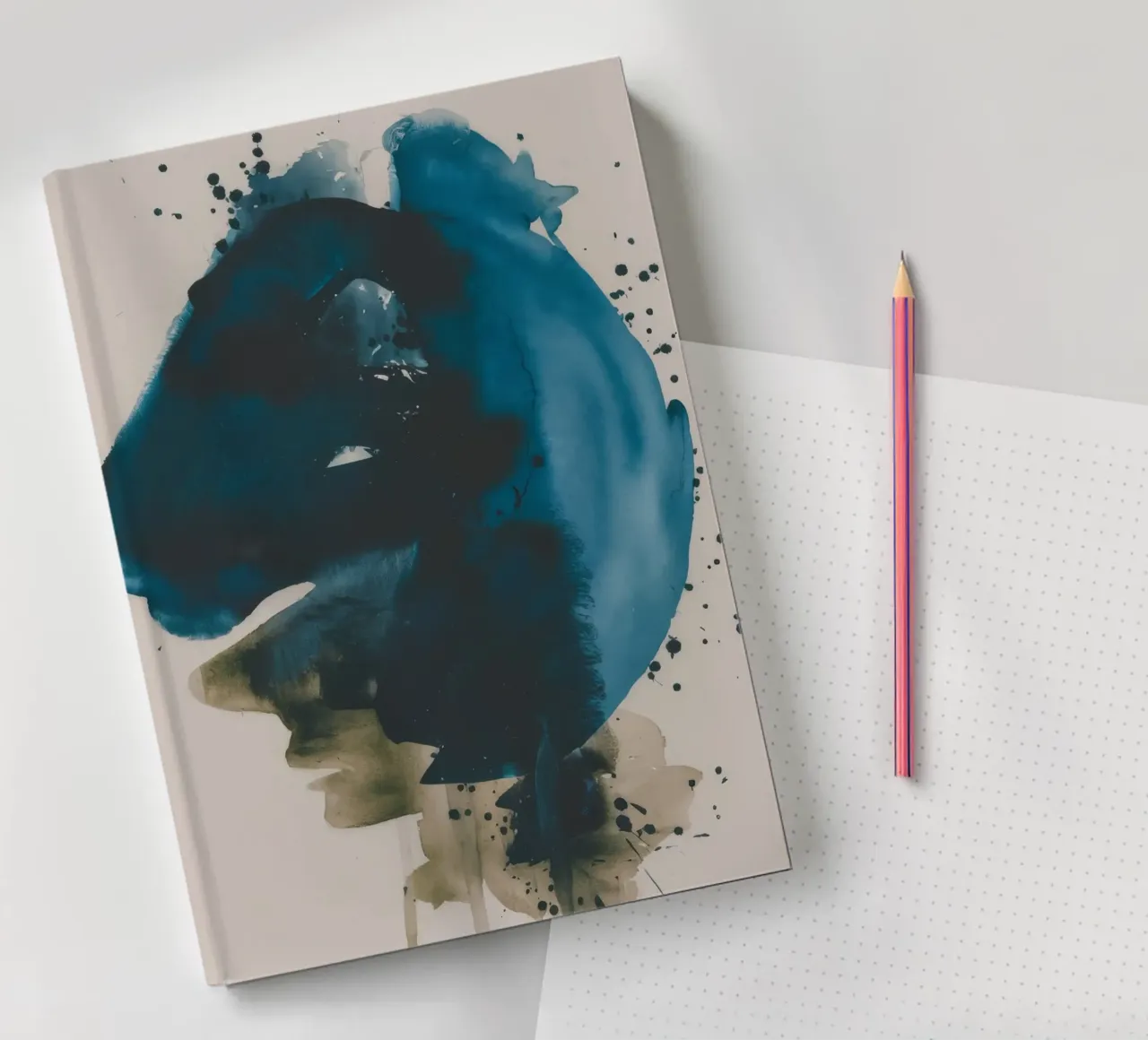 Cerulean Beast Gaze notebook by Dream Spectrum