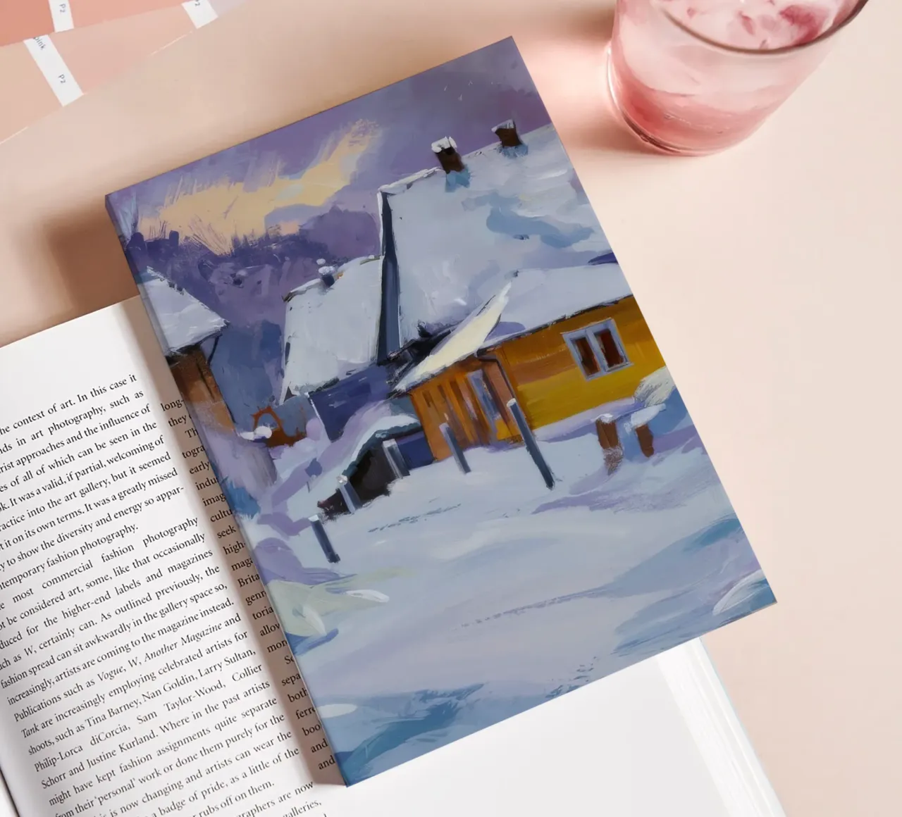 Sunlit Snow House notebook by Celestial Harmony