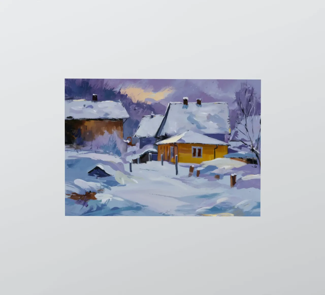 Sunlit Snow House sticker by Celestial Harmony