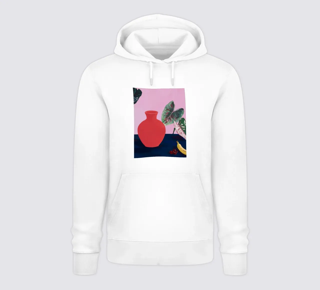 Audacia delle foglie cremisi felpa con cappuccio da Opal Strokes