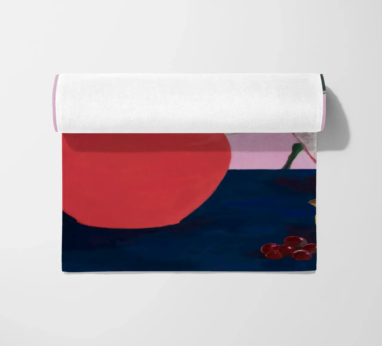 Audacia delle foglie cremisi telo mare da Opal Strokes