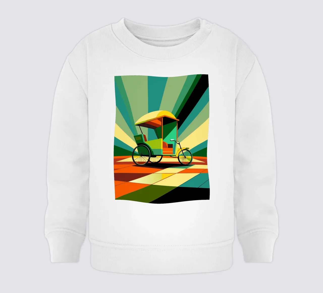 Vettore risciò felpa neonato da Elfath