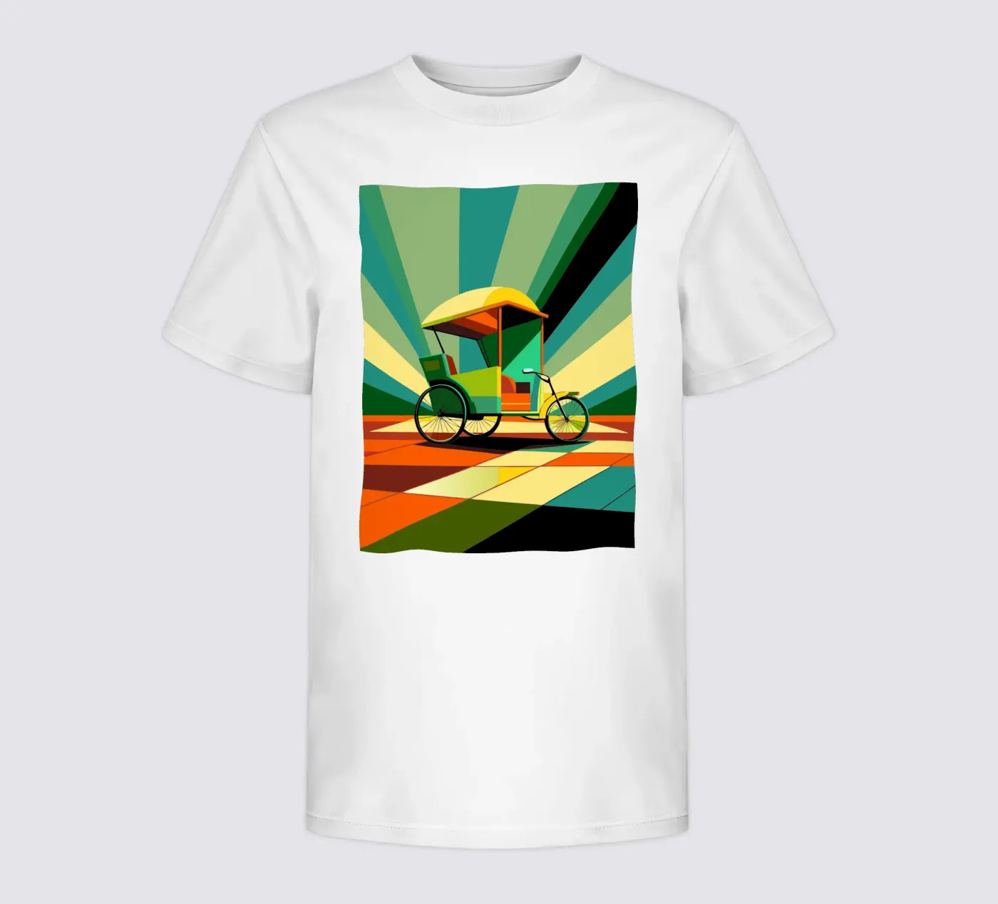 Riksja vector kinder t-shirt van Elfath