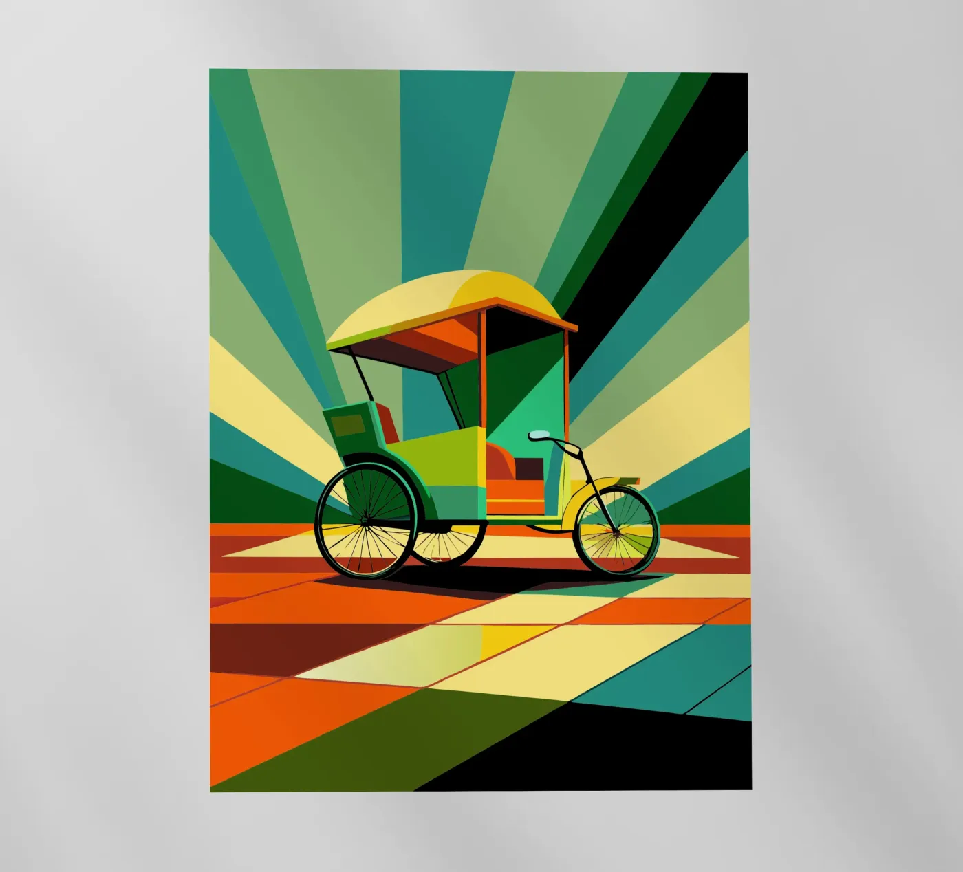 Rickshaw vector backlit folie van Elfath