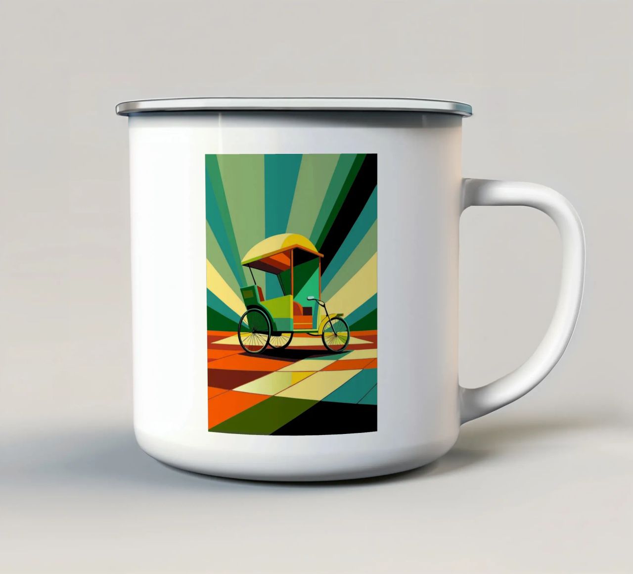 Vettore risciò tazza in smalto da Elfath