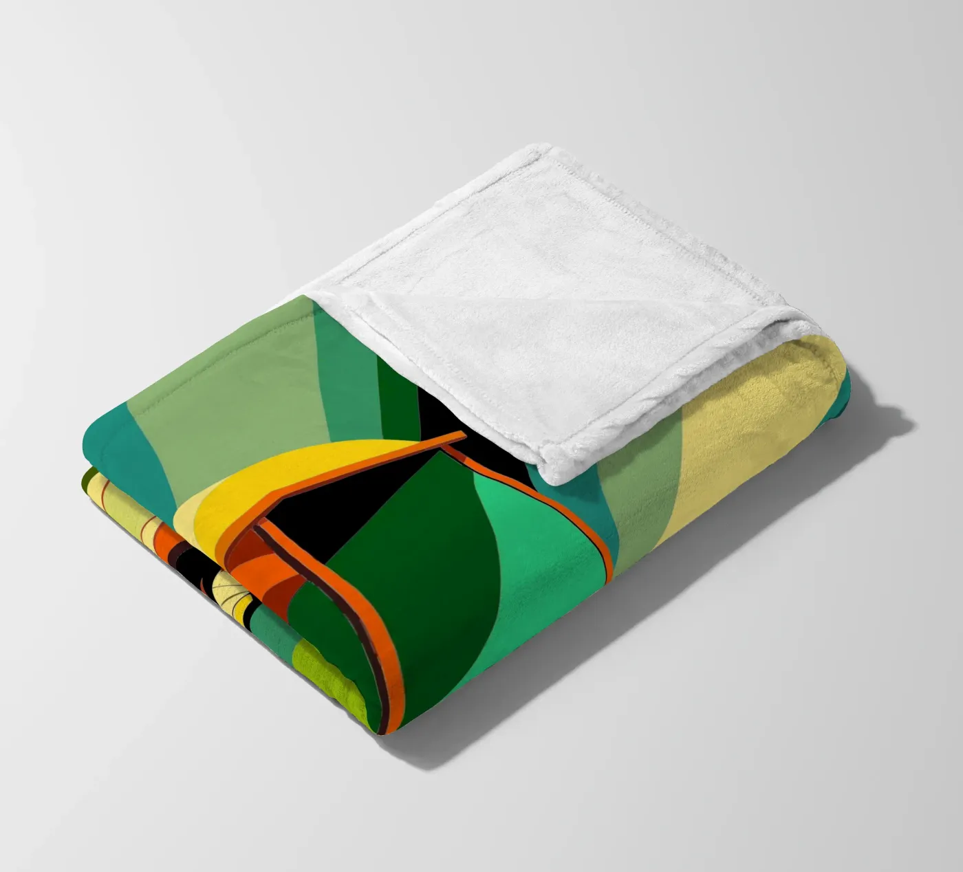 Rickshaw vector fleece blanket by Elfath