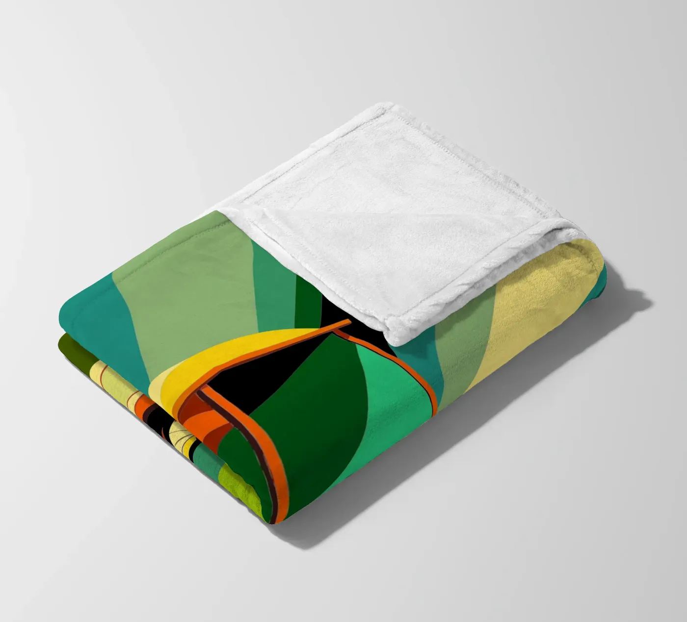 Rickshaw vector fleece blanket by Elfath