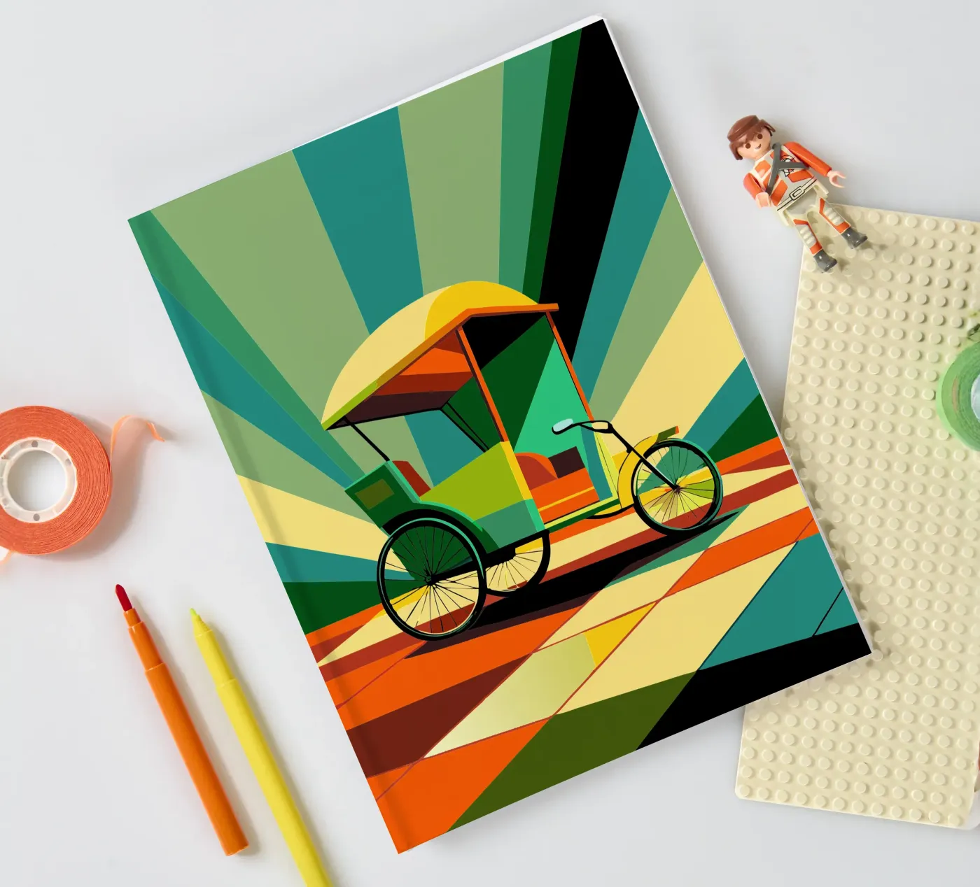 Rickshaw vector notebook by Elfath