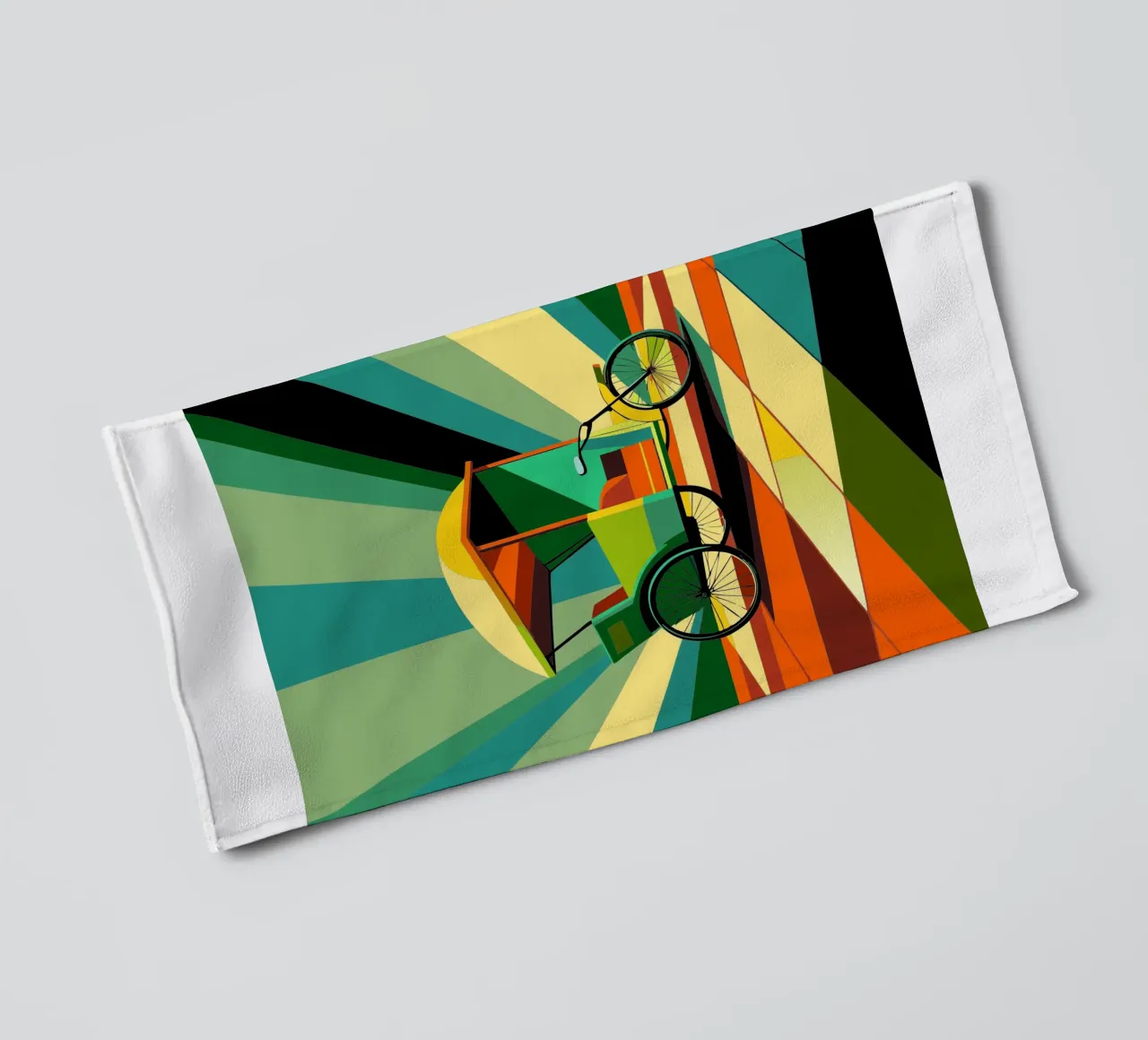 Riksja vector badhanddoek van Elfath