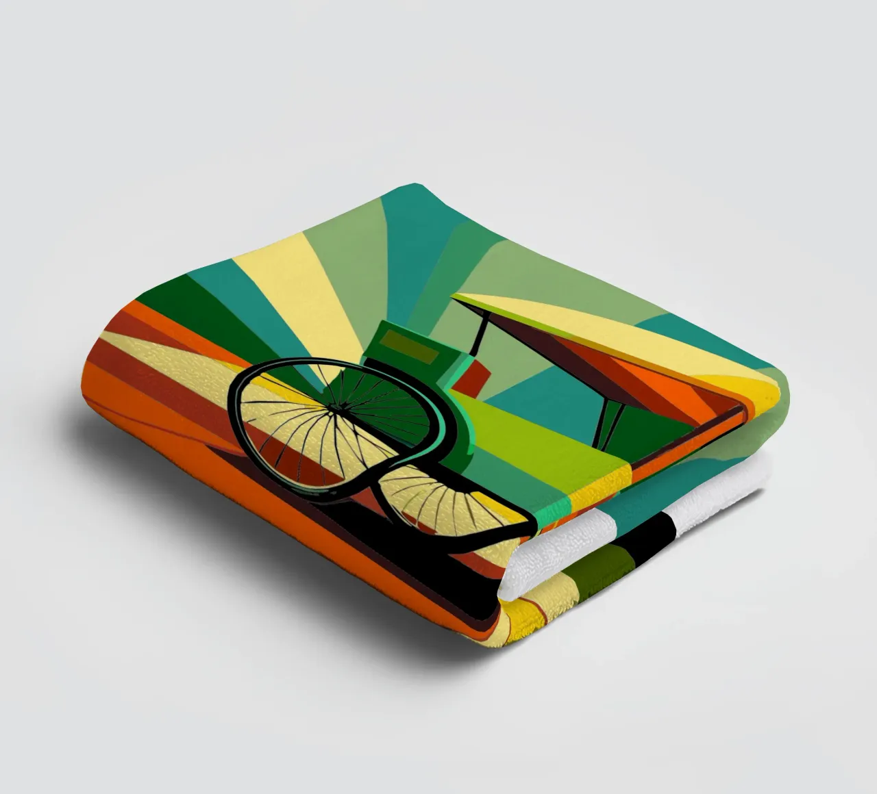 Riksja vector badhanddoek van Elfath