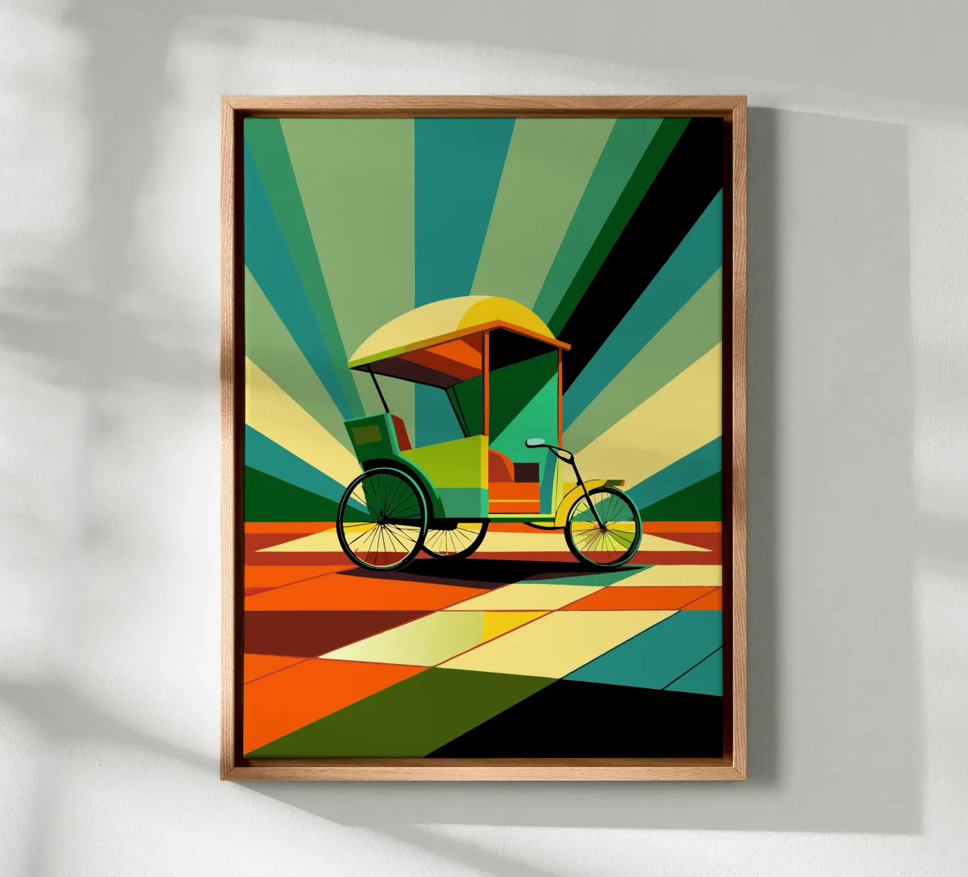 Rickshaw vector canvas by Elfath