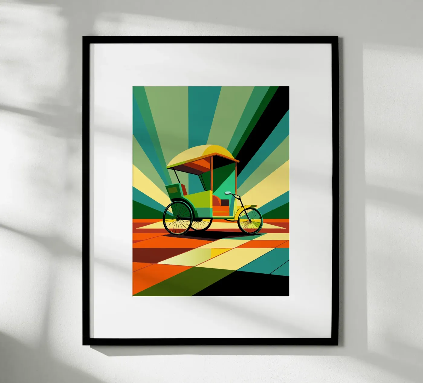 Rickshaw vector poster by Elfath