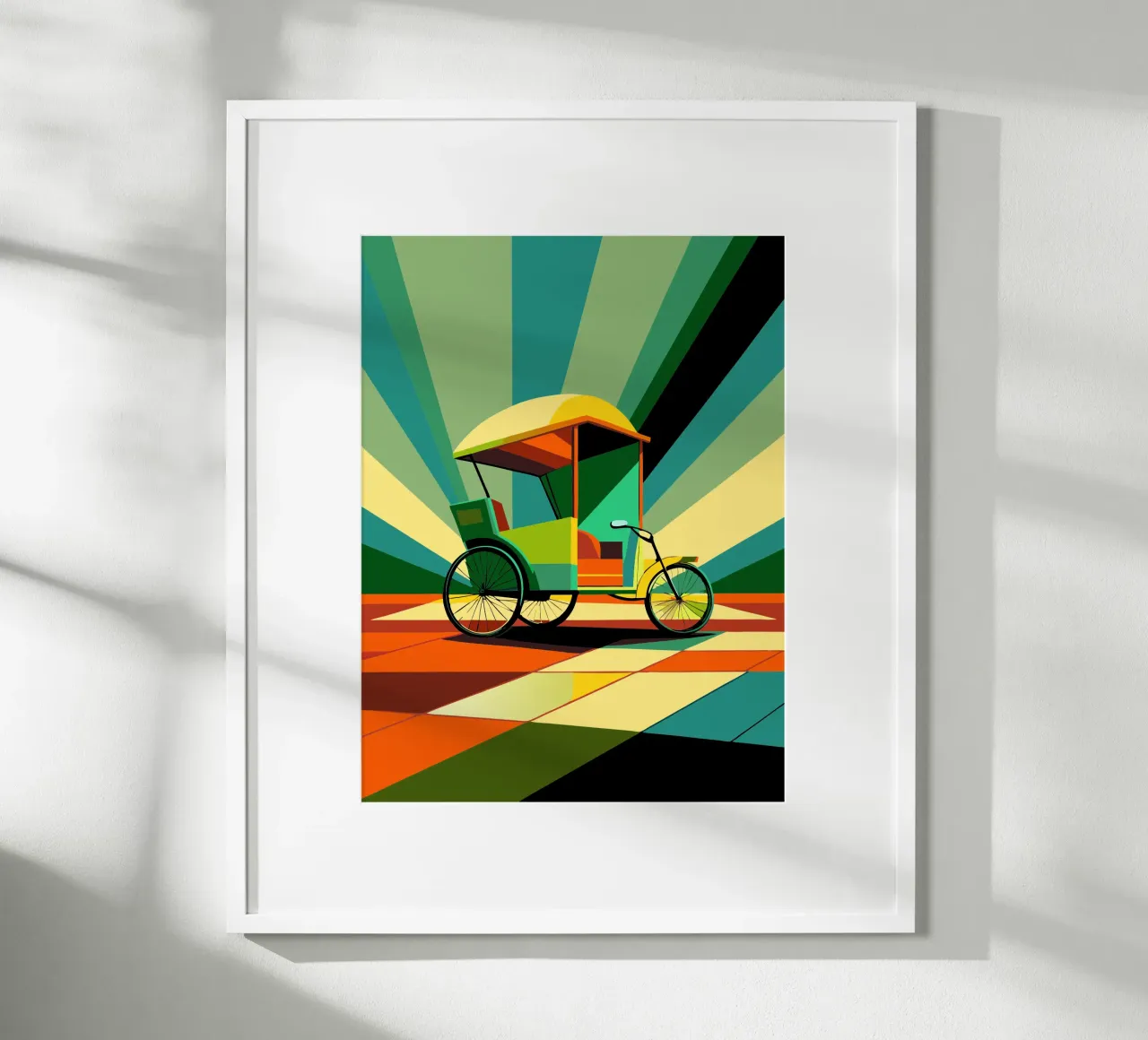 Rickshaw vector poster by Elfath