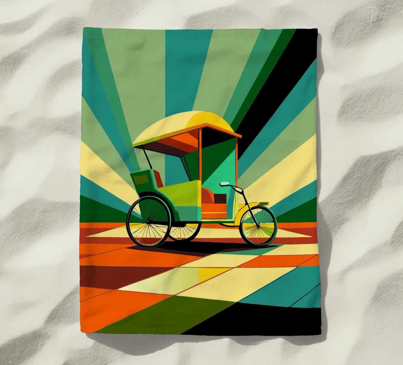 Vettore risciò telo mare da Elfath