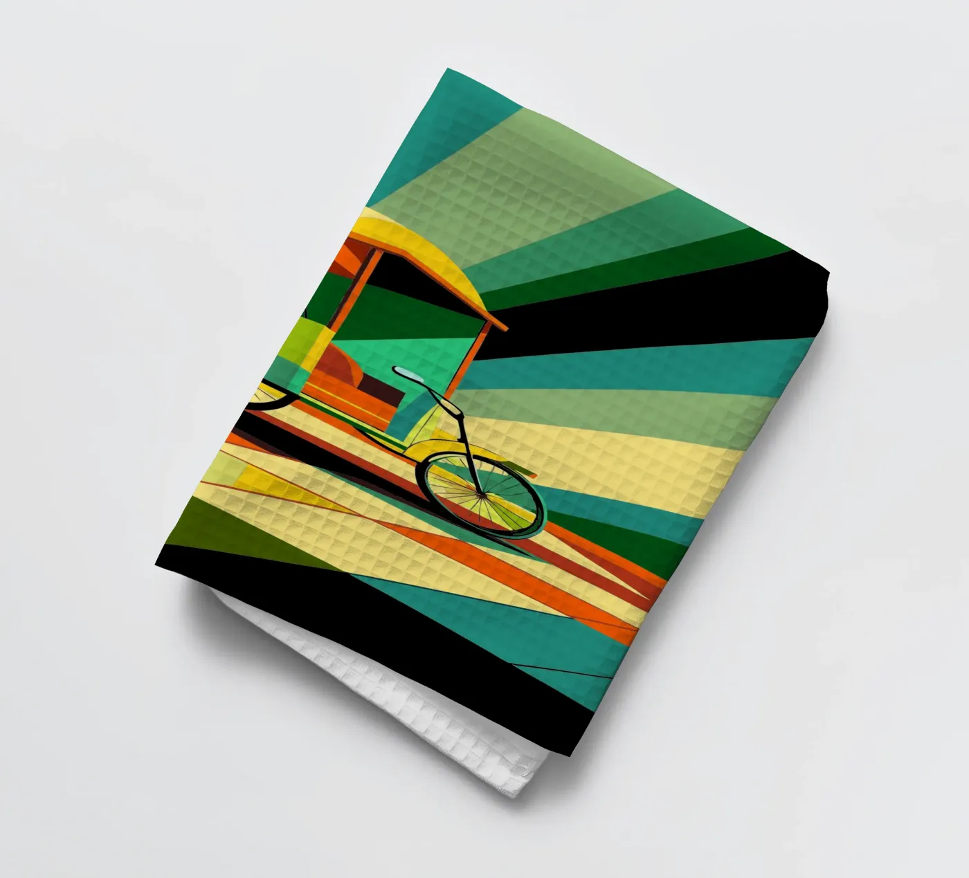 Rickshaw vector theedoek van Elfath