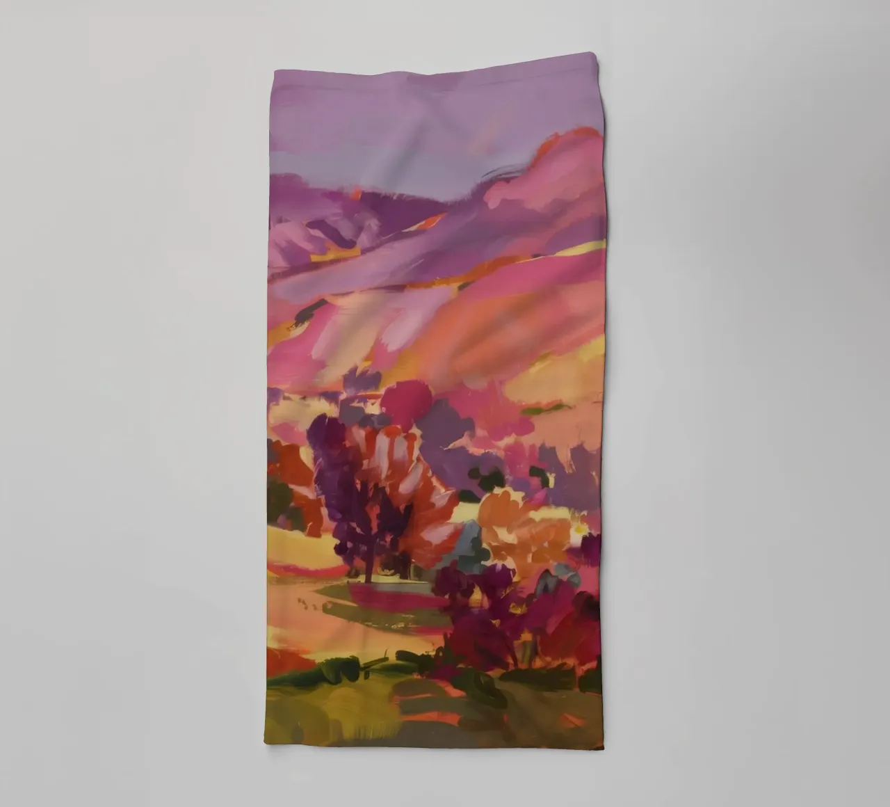 Tramonto del vigneto asciugamano da bagno da Radiance Landscape