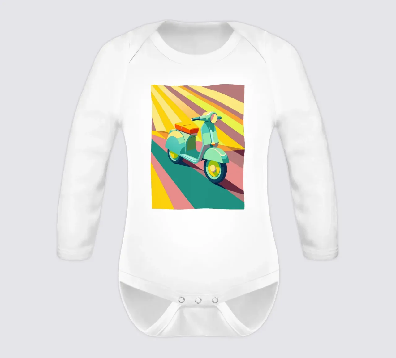 scooter vektor Langarm Babybody von Elfath