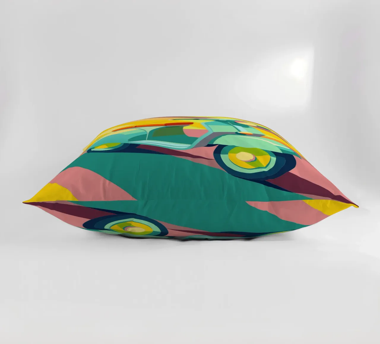 scooter vector decorative cushion by Elfath